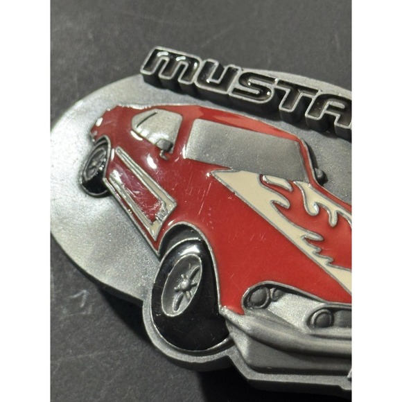 Vintage‎ Ford Mustang Metal Belt Buckle - Picture 3 of 6